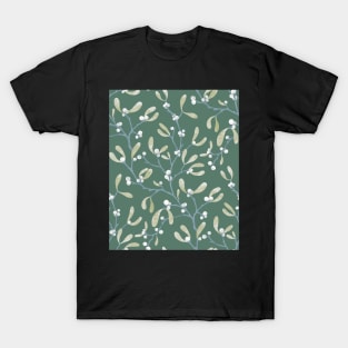 Snow drops on green T-Shirt